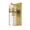 Z-Lite Fontaine 1 Light Vanity, Rubbed Brass & Clear 3035-1V-RB - alternate 4